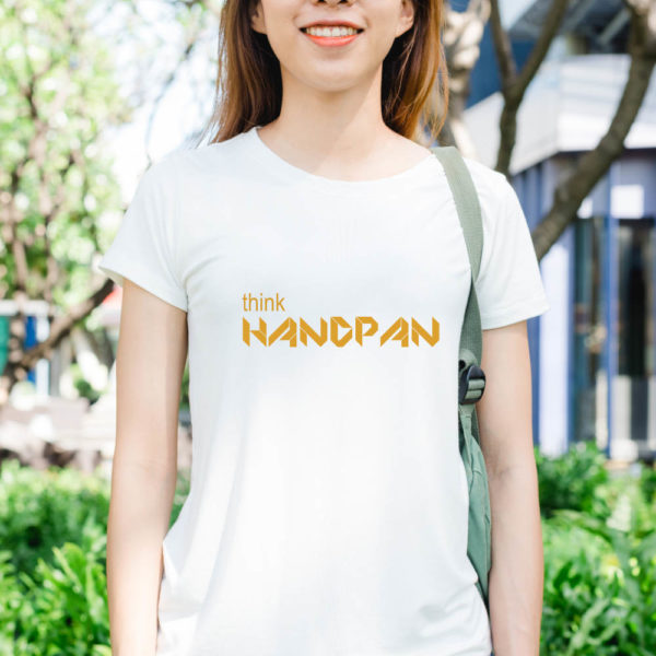 限定版「Handpan Lifestyle」Tシャツ-シリーズ001 Origami Blanc
